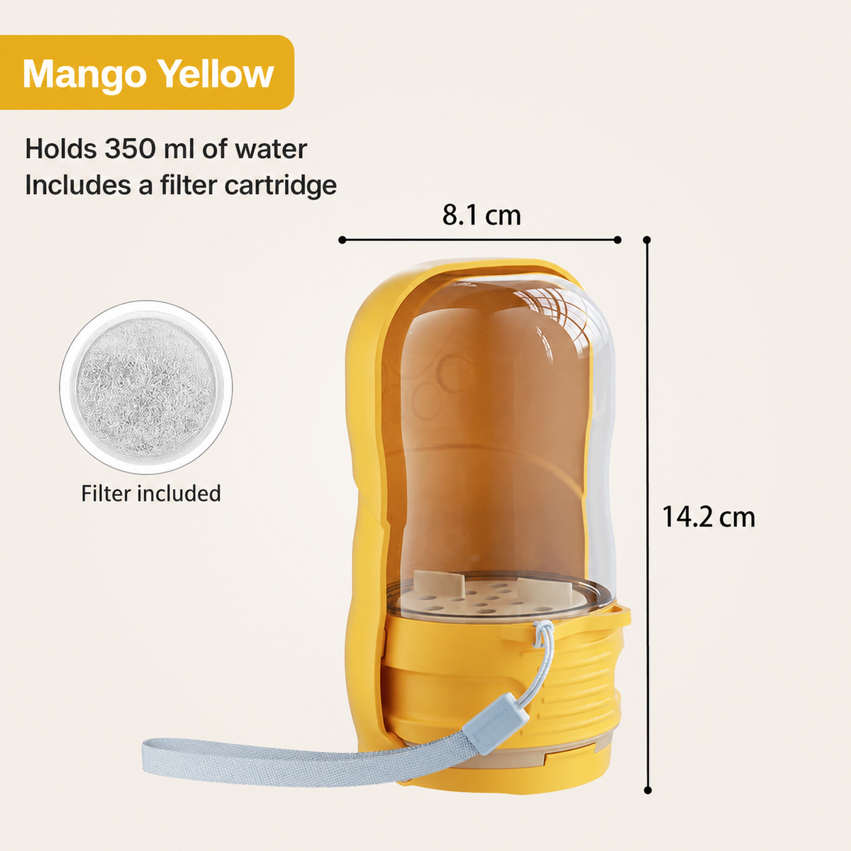 Portable Collapsible Dog Water Bottle for Walks & Outdoor Adventures