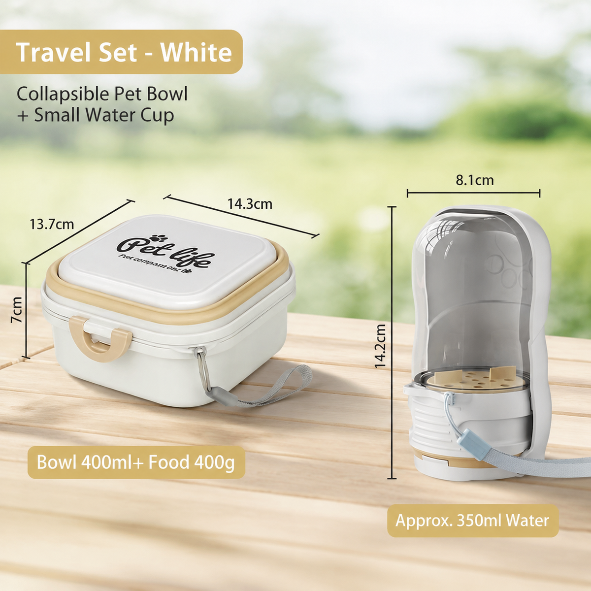 Collapsible Pet Bowl for Travel & Outdoor Adventures
