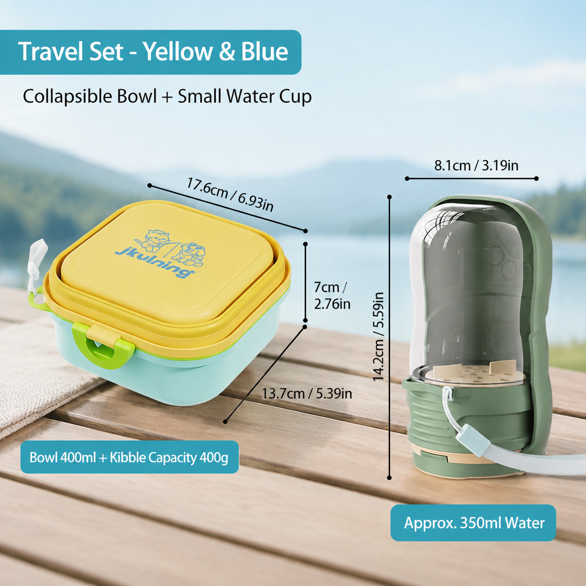Collapsible Pet Bowl for Travel & Outdoor Adventures