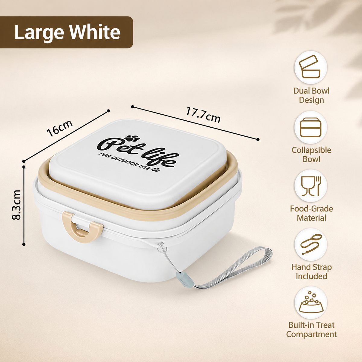 Collapsible Pet Bowl for Travel & Outdoor Adventures