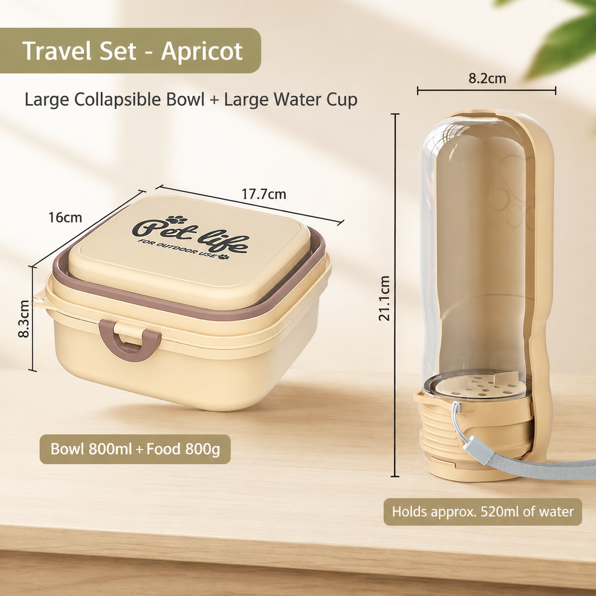 Collapsible Pet Bowl for Travel & Outdoor Adventures