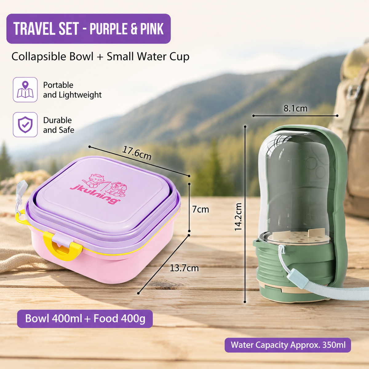 Collapsible Pet Bowl for Travel & Outdoor Adventures