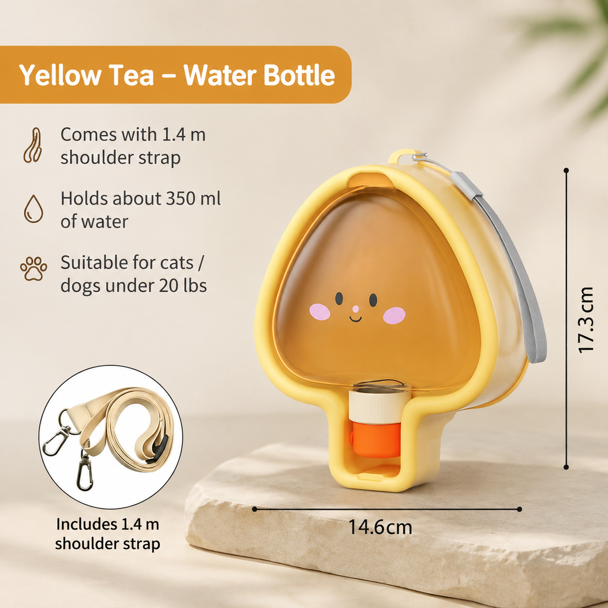 Portable Pet Water Bottle for Travel & Outdoor Adventures