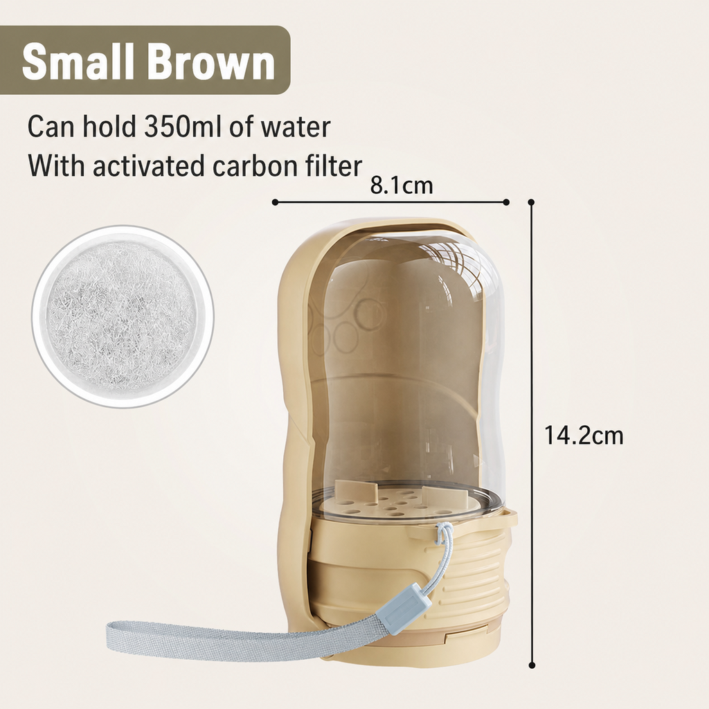 Portable Collapsible Dog Water Bottle for Walks & Outdoor Adventures