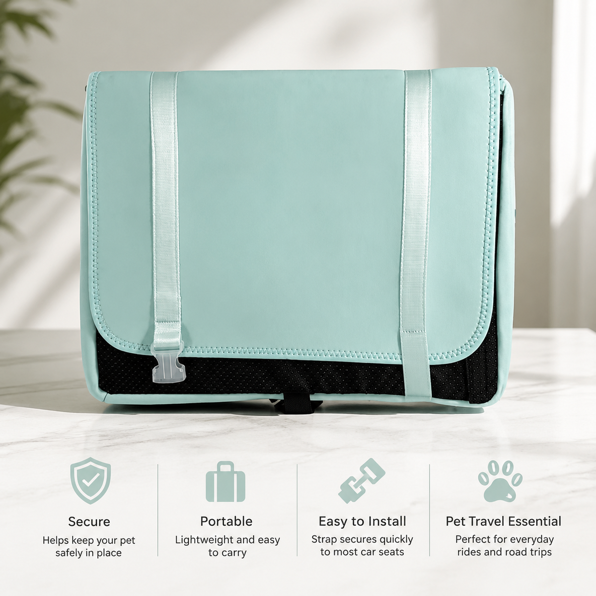 Portable Pet Car Seat Carrier for Small Dogs