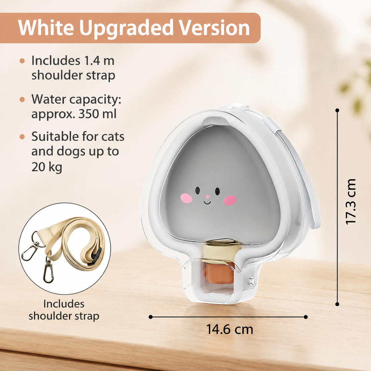 Portable Pet Water Bottle for Travel & Outdoor Adventures