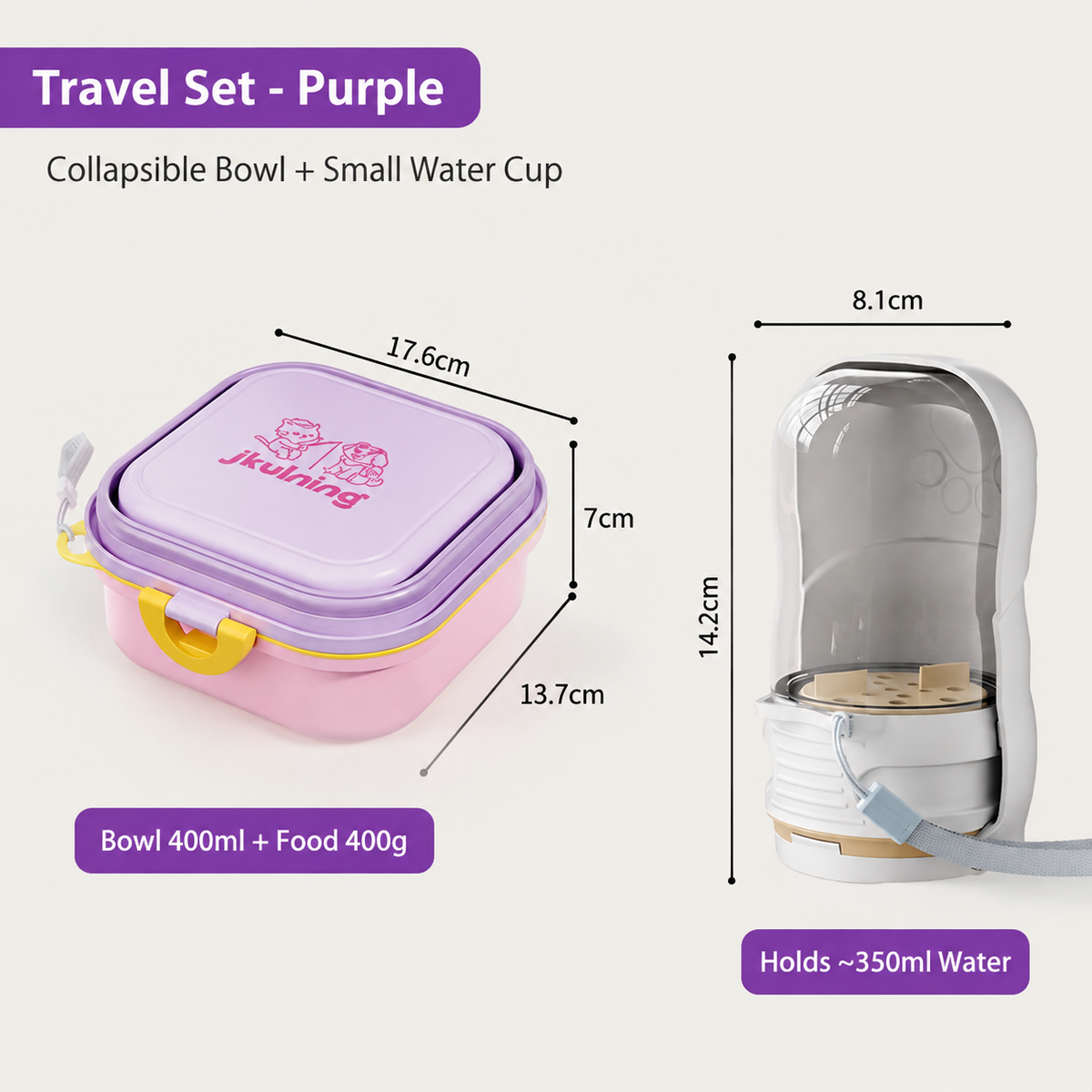 Collapsible Pet Bowl for Travel & Outdoor Adventures