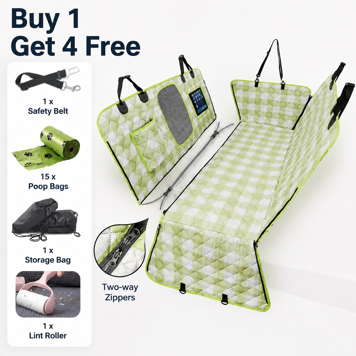 Waterproof Dirt-Resistant Rear Car Seat Mat for Dogs