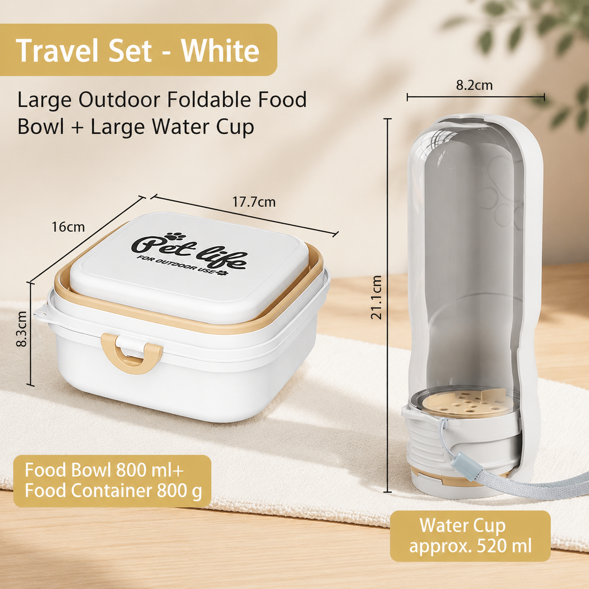 Collapsible Pet Bowl for Travel & Outdoor Adventures