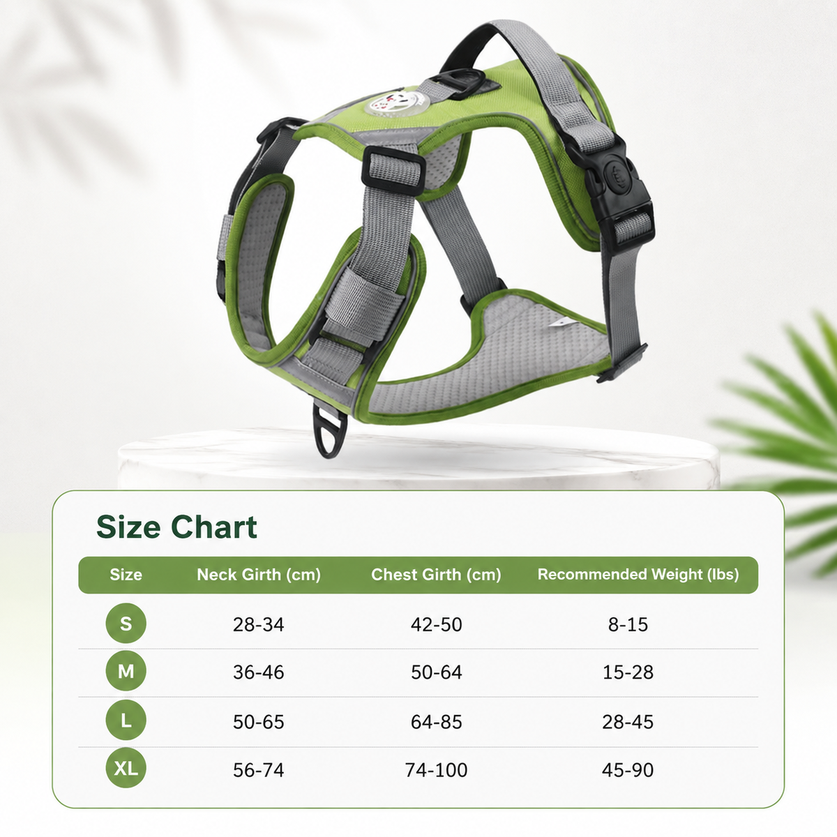 Breathable I-Style No-Pull Dog Harness for Large Dogs, Escape-Resistant and No-Choke