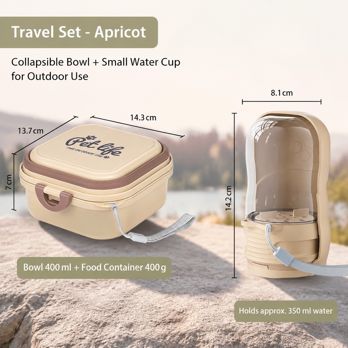 Collapsible Pet Bowl for Travel & Outdoor Adventures