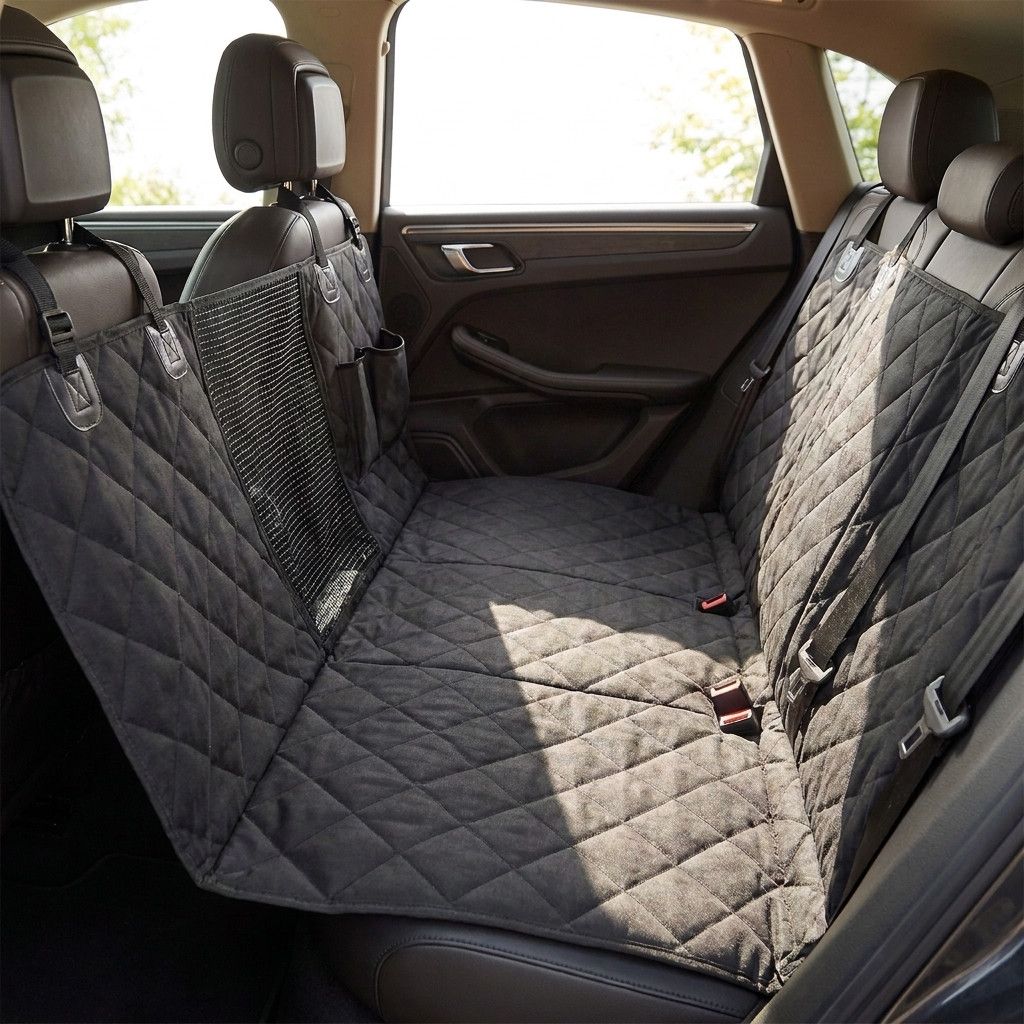 Waterproof Non-Slip Foldable Pet Car Seat Mat for Dogs & Cats, 132 × 158 cm