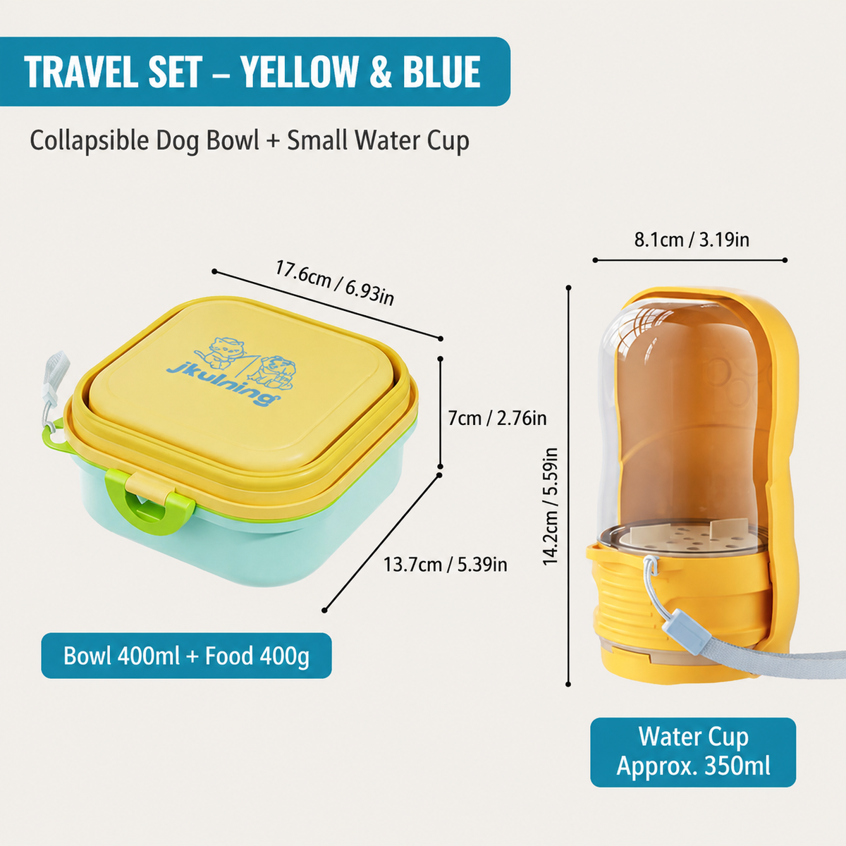 Collapsible Pet Bowl for Travel & Outdoor Adventures