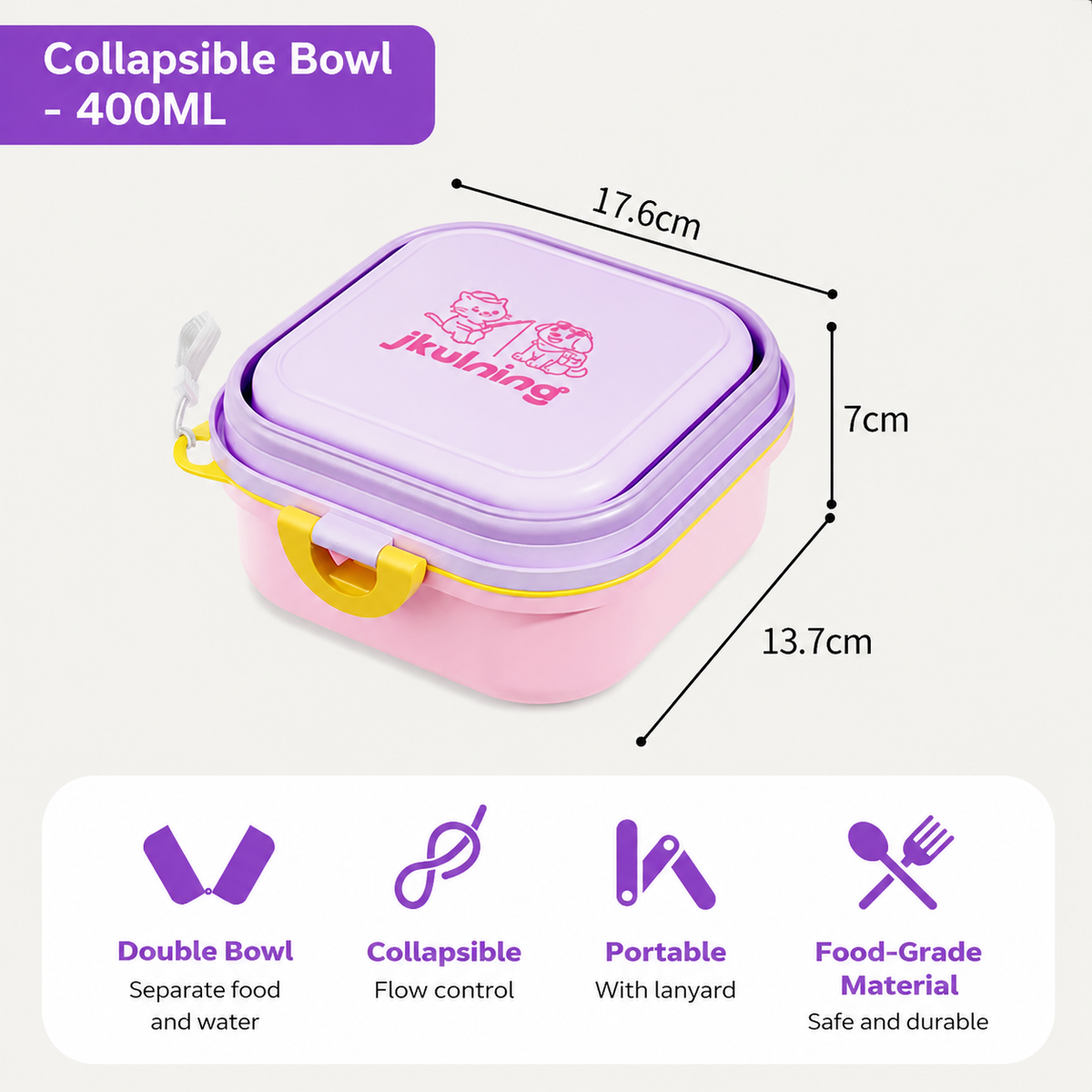 Collapsible Pet Bowl for Travel & Outdoor Adventures