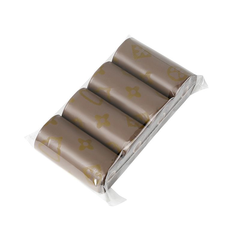 Scented Pet Waste Bags, Thickened Disposable Dog Poop Bags with Reminder Stickers