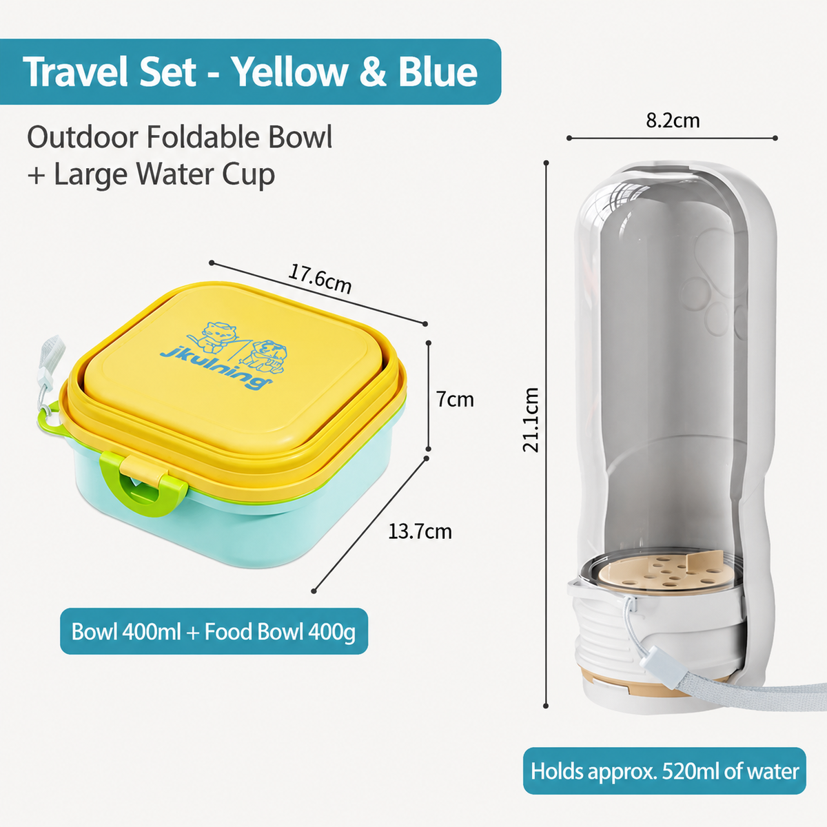 Collapsible Pet Bowl for Travel & Outdoor Adventures