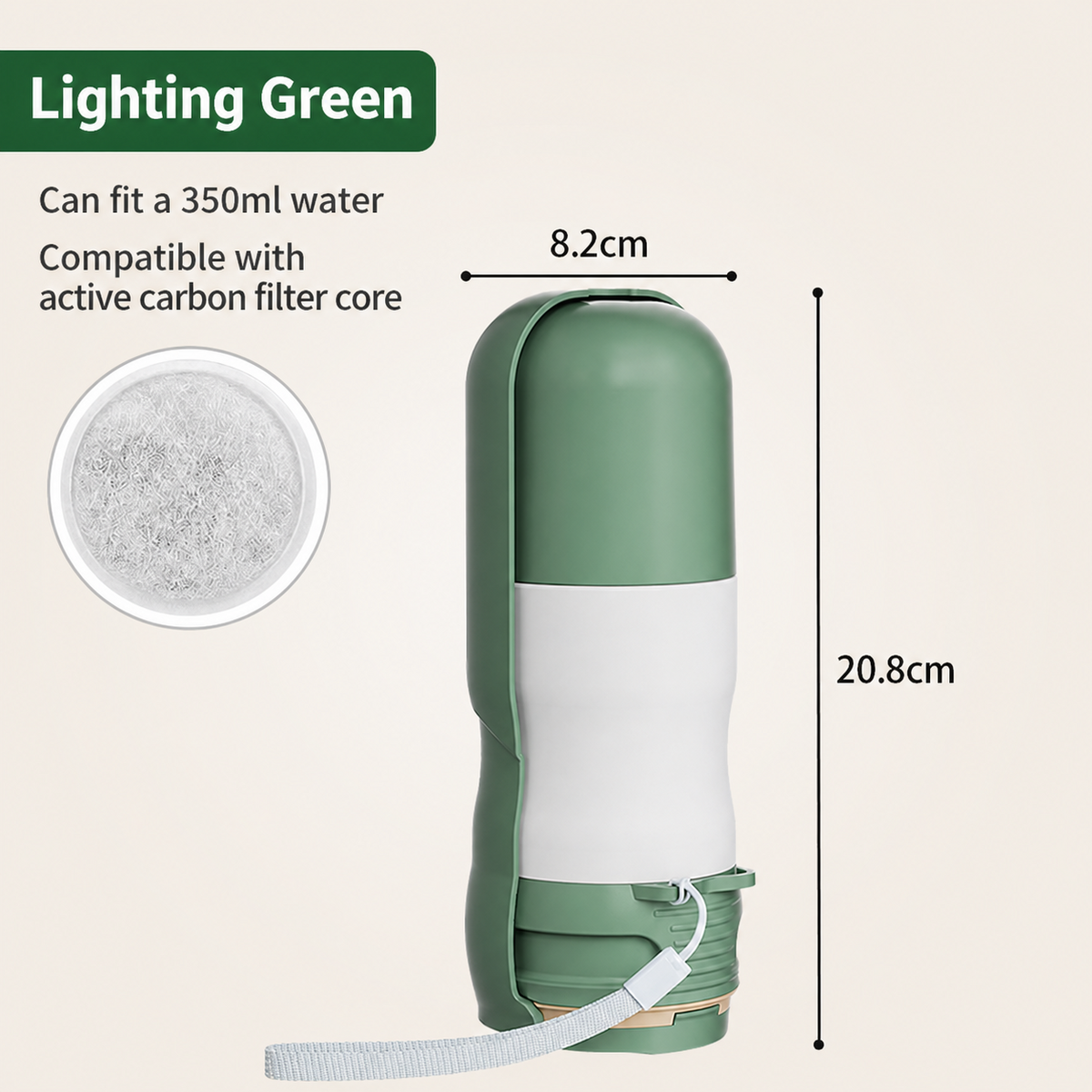 Portable Collapsible Dog Water Bottle for Walks & Outdoor Adventures