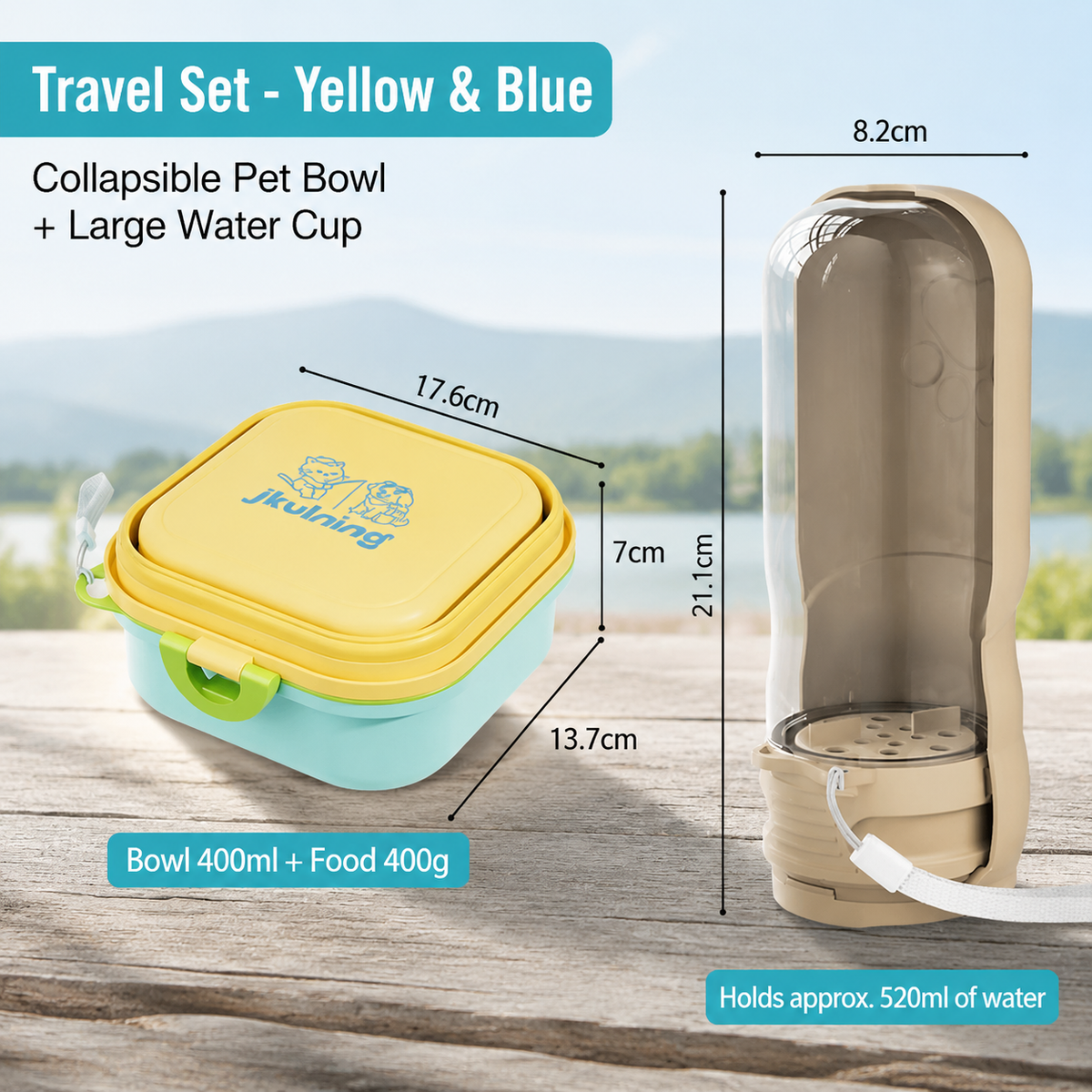 Collapsible Pet Bowl for Travel & Outdoor Adventures