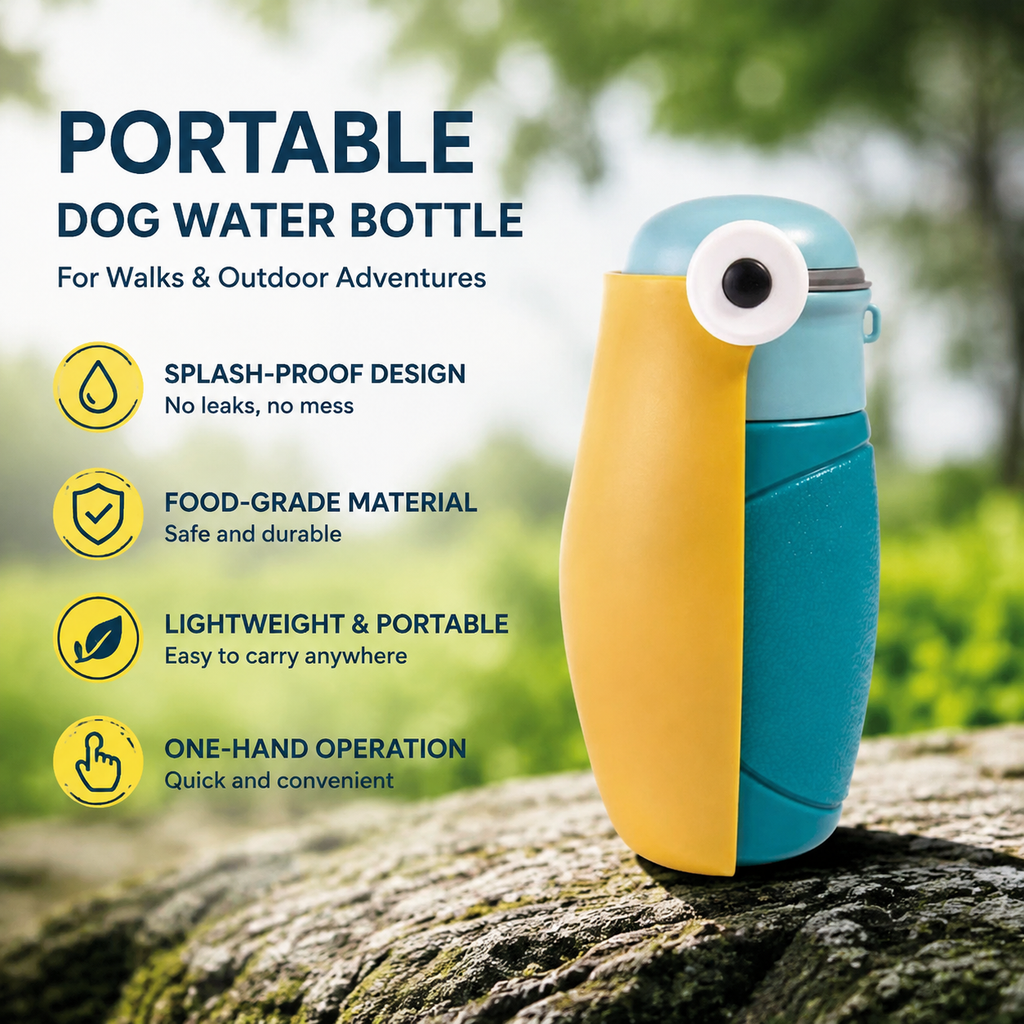 Portable Dog Water Bottle for Walks & Outdoor Adventures