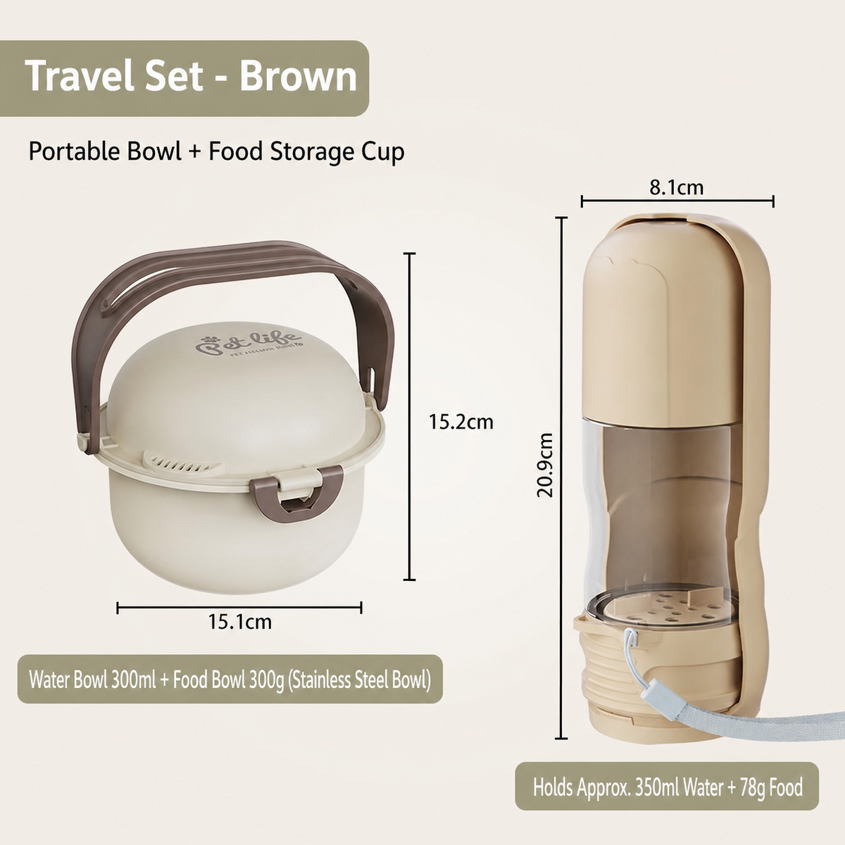 Portable Collapsible Dog Water Bottle for Walks & Outdoor Adventures