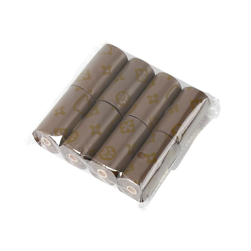 Scented Pet Waste Bags, Thickened Disposable Dog Poop Bags with Reminder Stickers