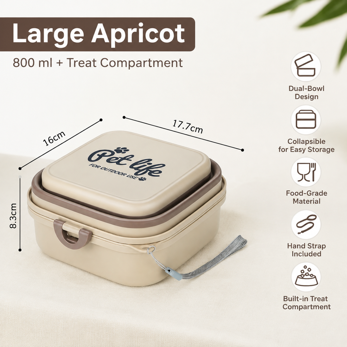Collapsible Pet Bowl for Travel & Outdoor Adventures