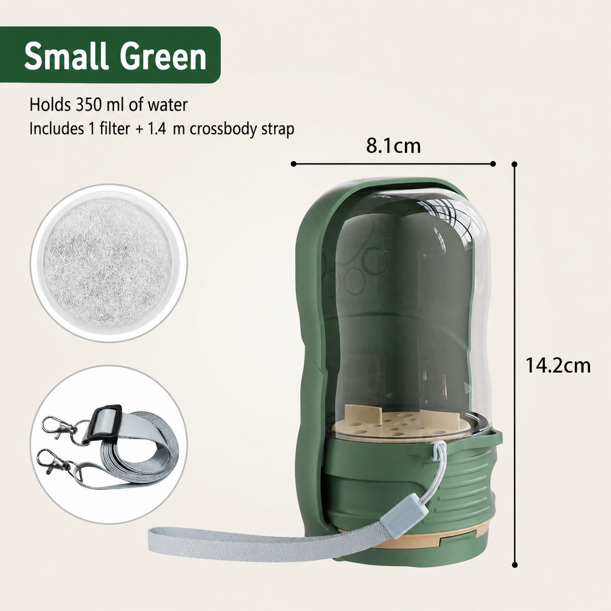 Portable Collapsible Dog Water Bottle for Walks & Outdoor Adventures