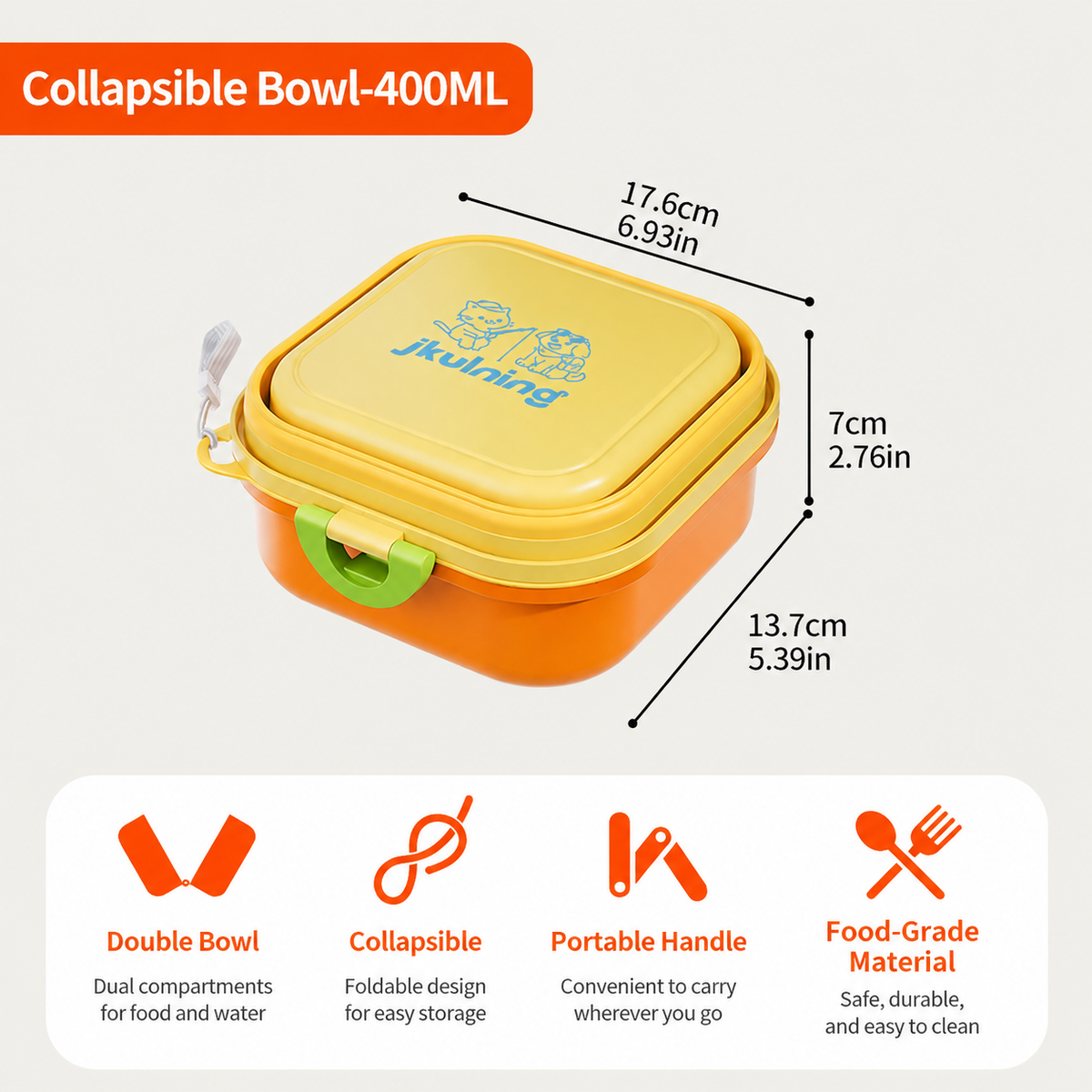 Collapsible Pet Bowl for Travel & Outdoor Adventures