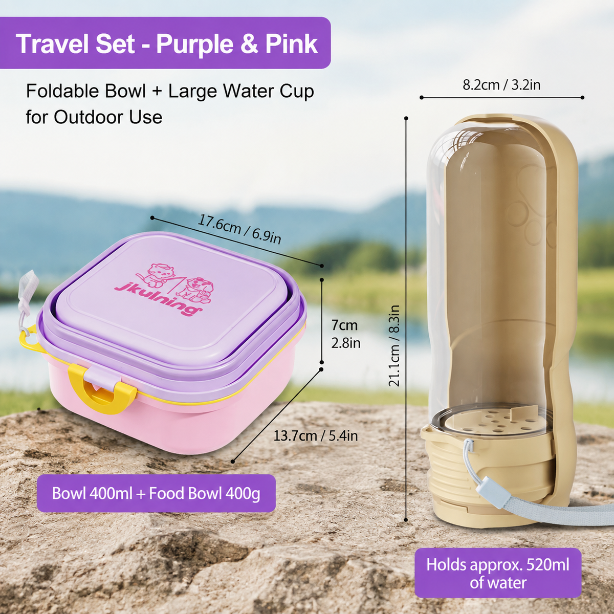 Collapsible Pet Bowl for Travel & Outdoor Adventures