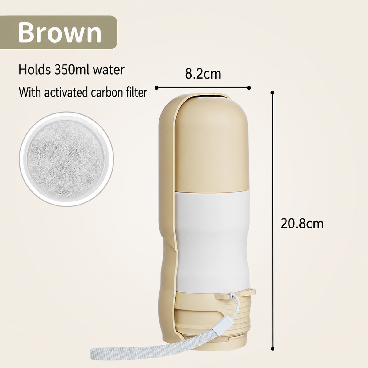 Portable Collapsible Dog Water Bottle for Walks & Outdoor Adventures