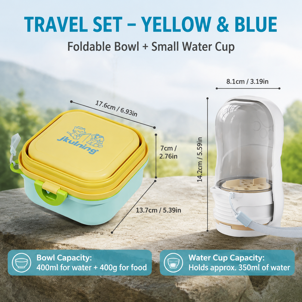 Collapsible Pet Bowl for Travel & Outdoor Adventures